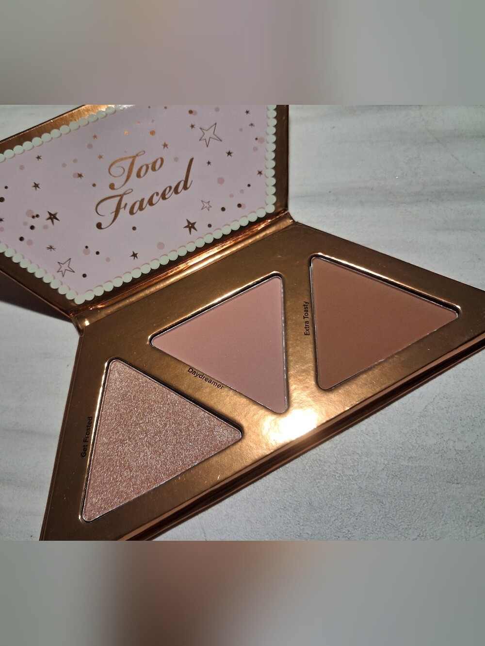 Too Faced Triangular Cheek Palette - Rose, Pink, Bronze